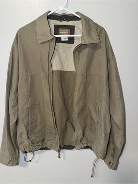 Columbia Men's Olive/Tan Zip Jacket
